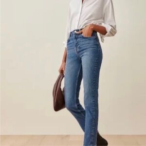Reformation Blue Women's Liza Straight Jeans